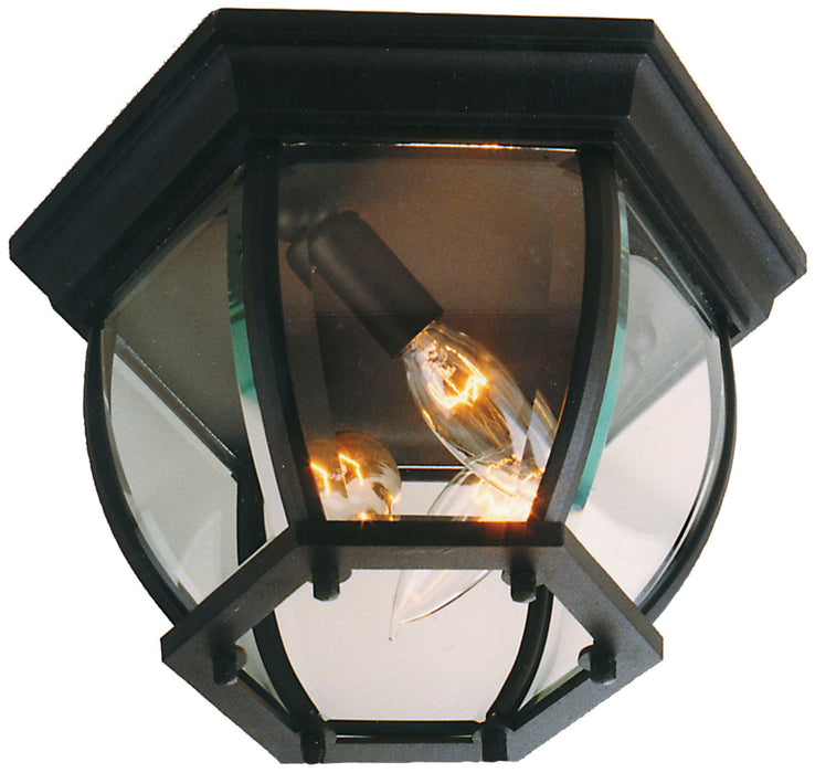 Craftmade Z433-TB Three Light Outdoor Flushmount, Textured Black