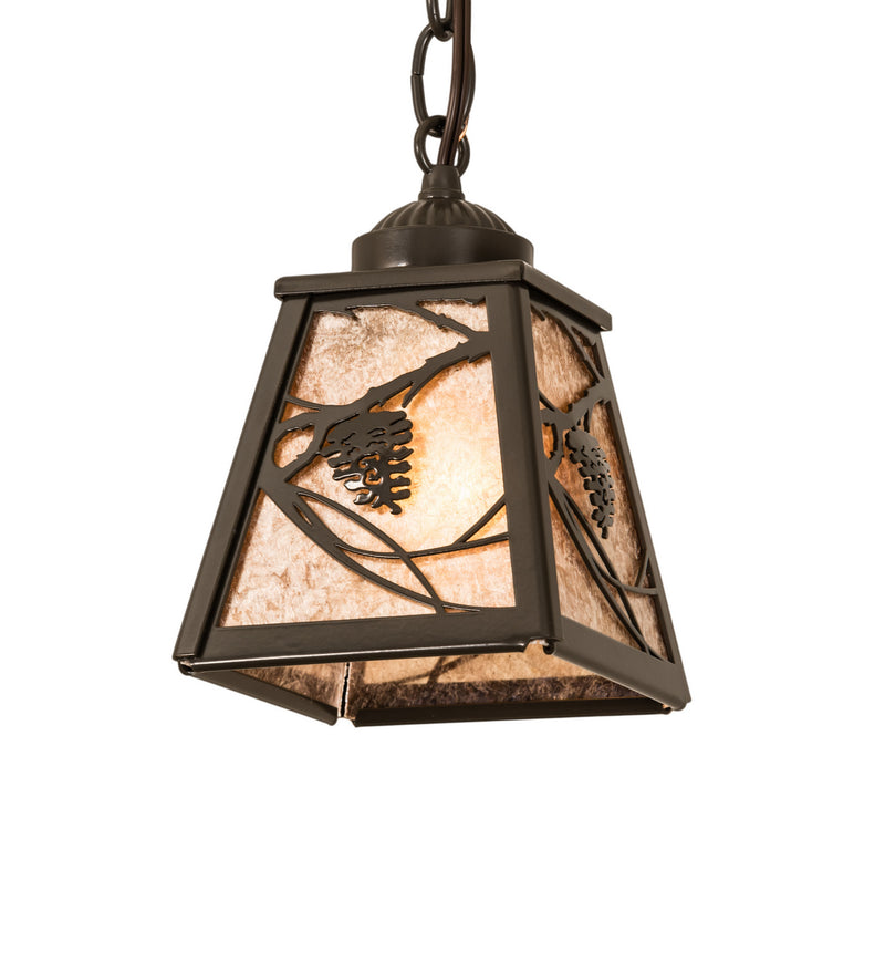 Meyda Tiffany 249659 One Light Mini Pendant, Timeless Bronze