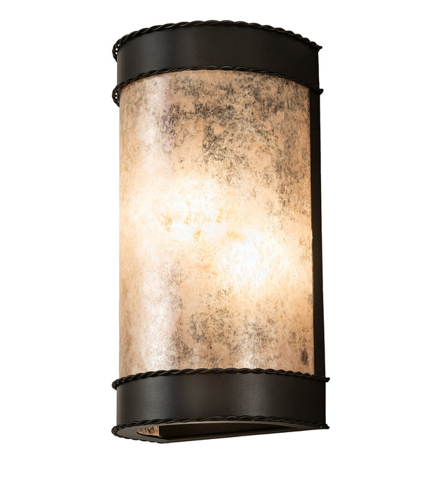 Meyda Tiffany 249768 Two Light Wall Sconce, Old Wrought Iron