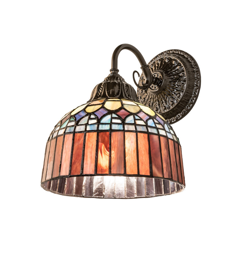 Meyda Tiffany 250016 One Light Wall Sconce, Mahogany Bronze