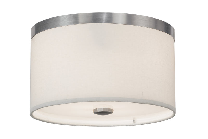 Meyda Tiffany 250329 Two Light Flushmount, Nickel