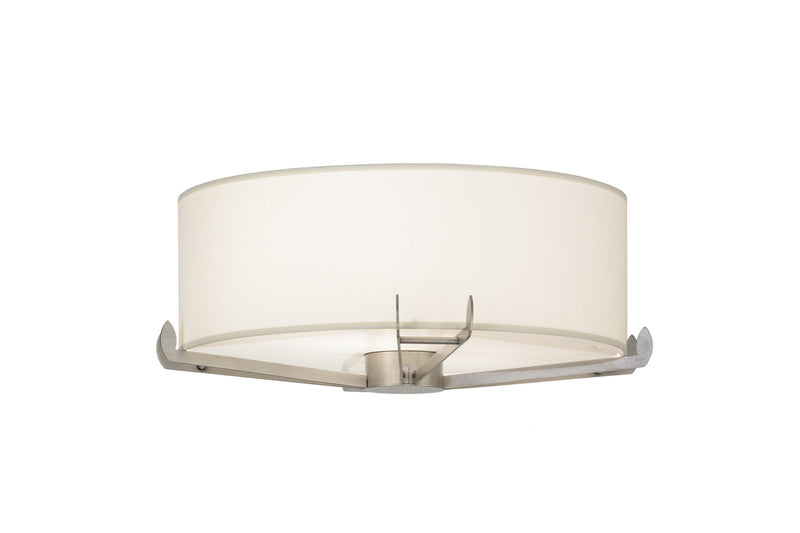 Meyda Tiffany 250445 Two Light Flushmount, Brushed Nickel