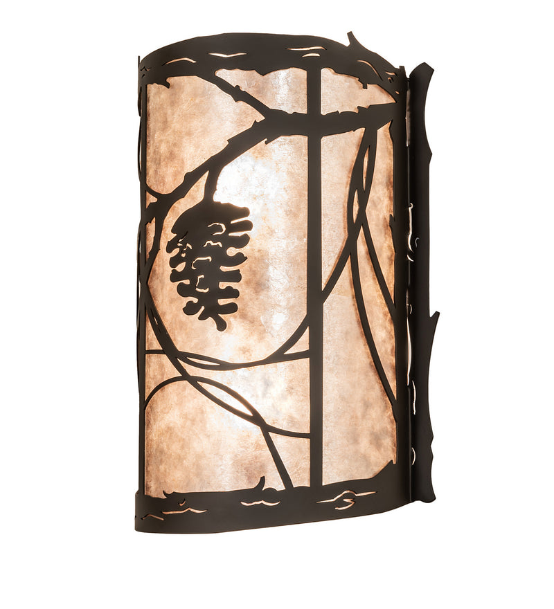 Meyda Tiffany 250756 Two Light Wall Sconce, Oil Rubbed Bronze