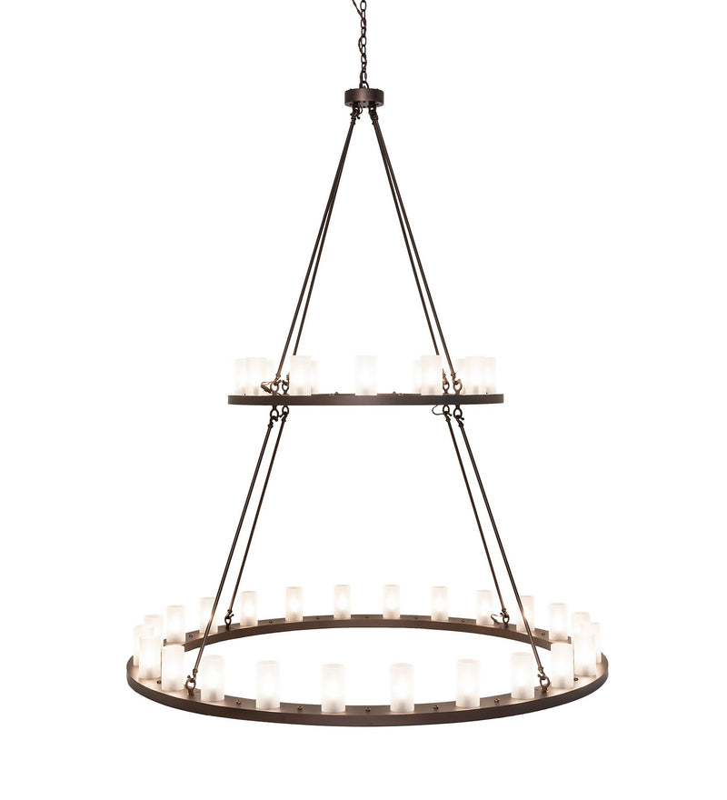 Meyda Tiffany 250828 36 Light Chandelier, Mahogany Bronze