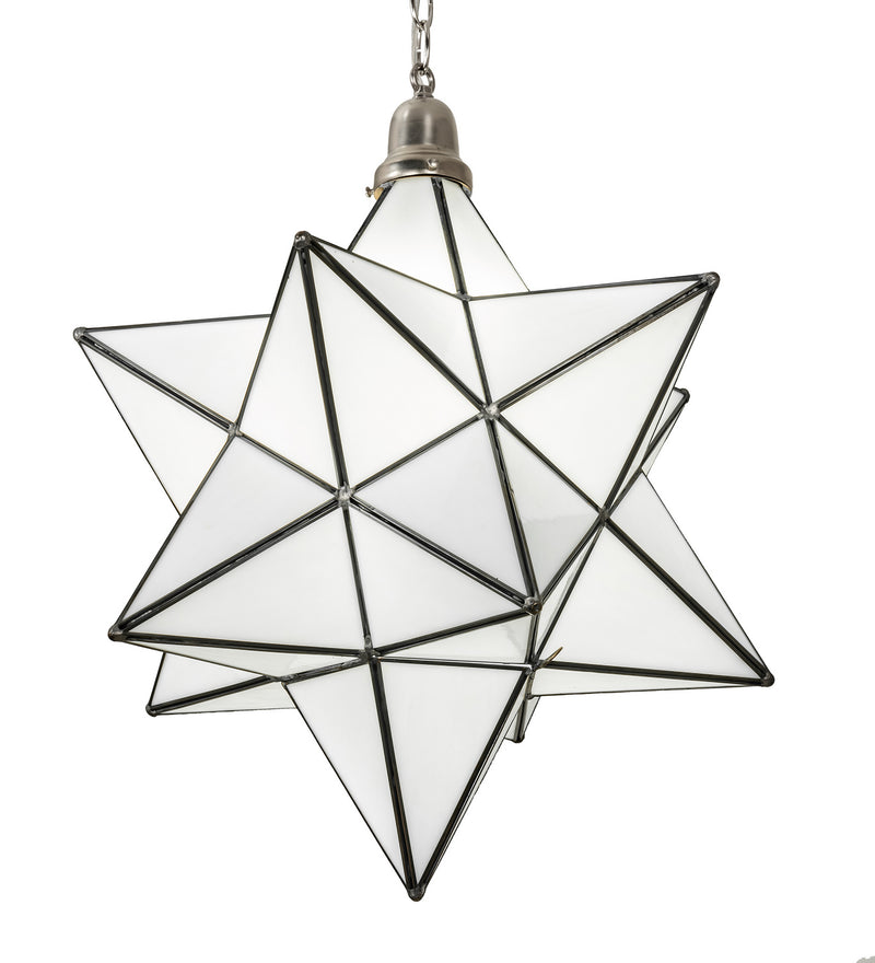 Meyda Tiffany 250854 One Light Pendant, Brushed Nickel