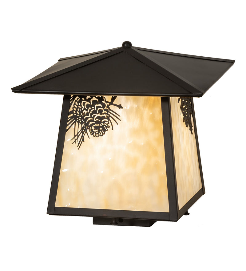 Meyda Tiffany 93336 One Light Deck Light, Craftsman Brown