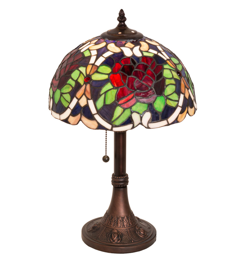 Meyda Tiffany 251062 One Light Table Lamp, Mahogany Bronze