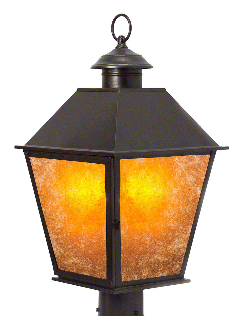 Meyda Tiffany 251150 Three Light Post Mount, Gilded Tobacco