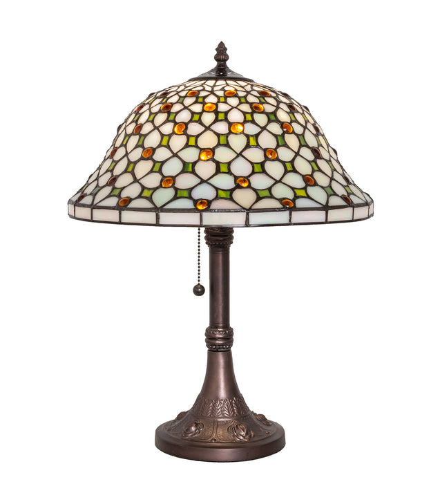 Meyda Tiffany 251312 One Light Table Lamp, Mahogany Bronze