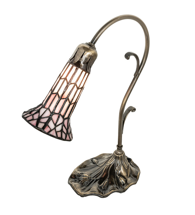 Meyda Tiffany 251852 One Light Mini Lamp, Antique Brass