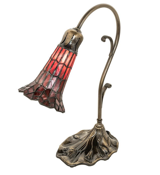 Meyda Tiffany 251853 One Light Mini Lamp, Antique Brass