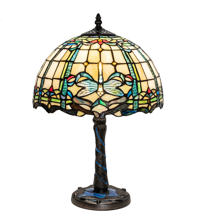 Meyda Tiffany 251918 One Light Table Lamp, Mahogany Bronze