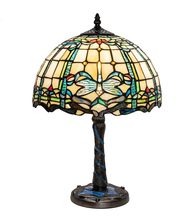 Meyda Tiffany 251918 One Light Table Lamp, Mahogany Bronze