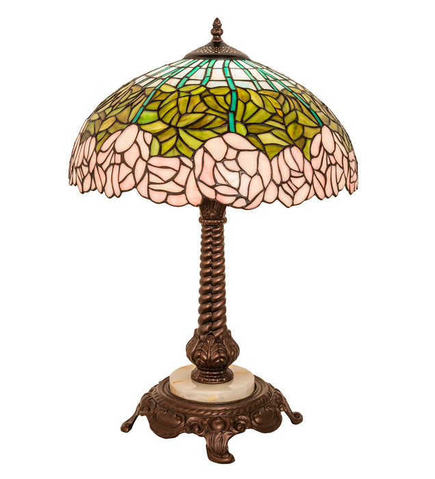 Meyda Tiffany 251964 One Light Table Lamp, Mahogany Bronze
