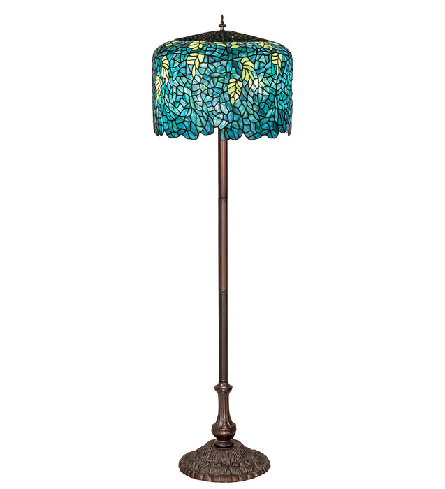 Meyda Tiffany 252160 Three Light Floor Base, Antique,Mahogany Bronze