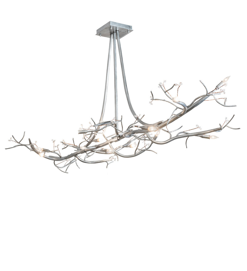 Meyda Tiffany 252393 LED Chandelier, Sparkle Silver