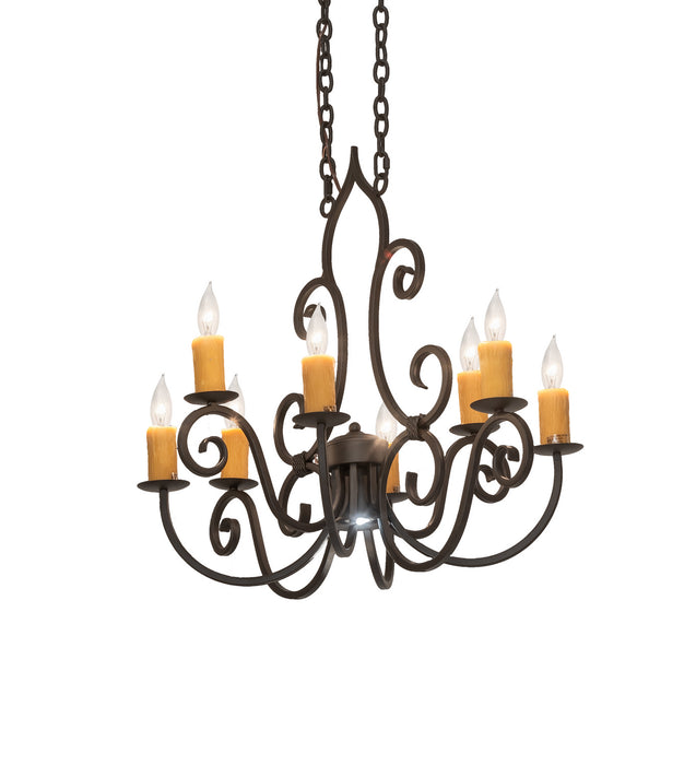 Meyda Tiffany 252470 Nine Light Chandelier, Oil Rubbed Bronze