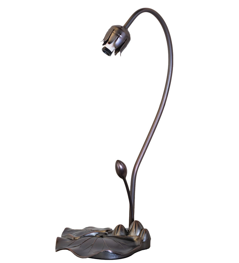 Meyda Tiffany 37832 One Light Table Base, Mahogany Bronze