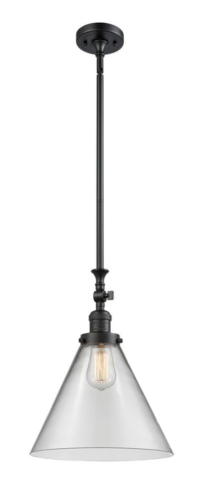 Innovations 206-BK-G42-L One Light Mini Pendant, Matte Black