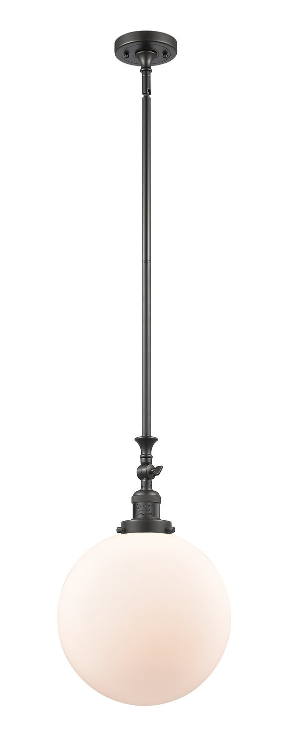 Innovations 206-OB-G201-12 One Light Mini Pendant, Oil Rubbed Bronze