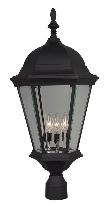 Craftmade Z555-TB Three Light Post Mount, Textured Black