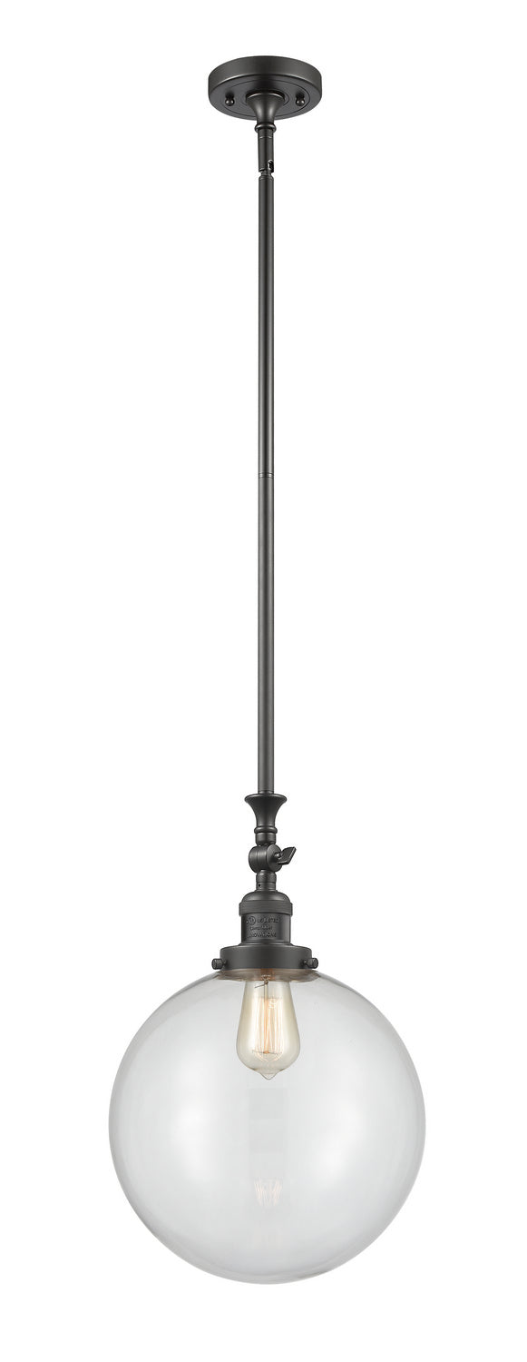 Innovations 206-OB-G202-12 One Light Mini Pendant, Oil Rubbed Bronze