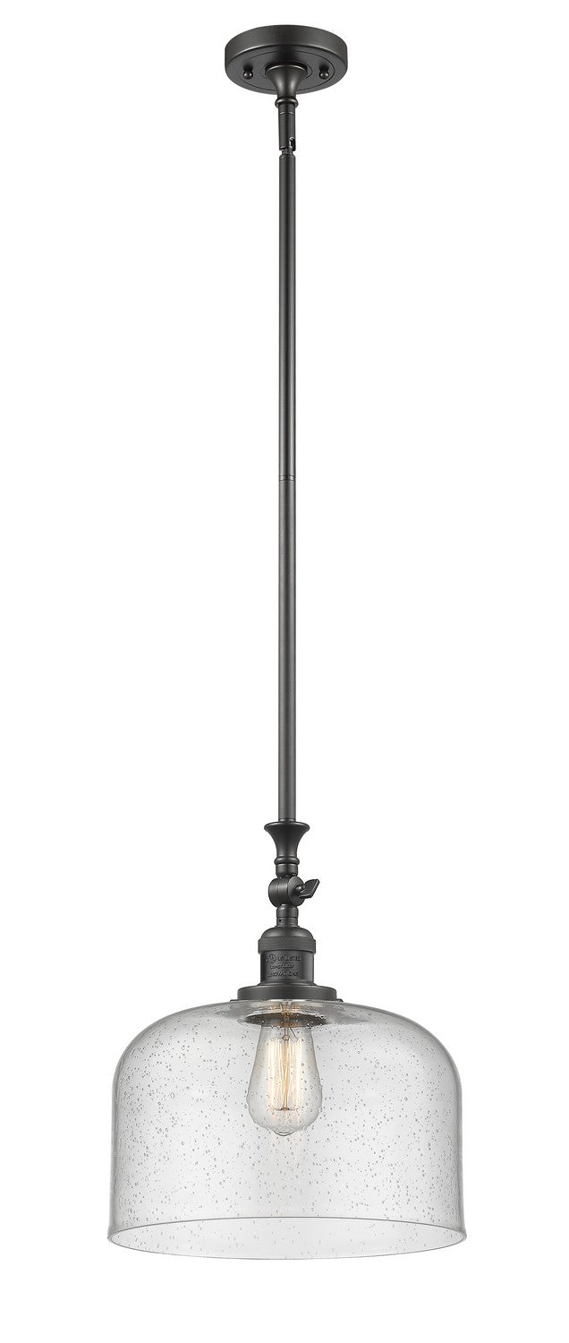 Innovations 206-OB-G74-L One Light Mini Pendant, Oil Rubbed Bronze