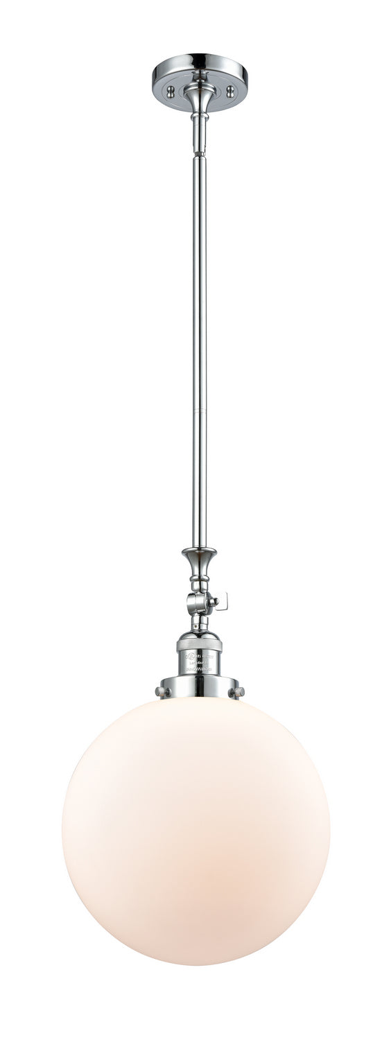 Innovations 206-PC-G201-12 One Light Mini Pendant, Polished Chrome