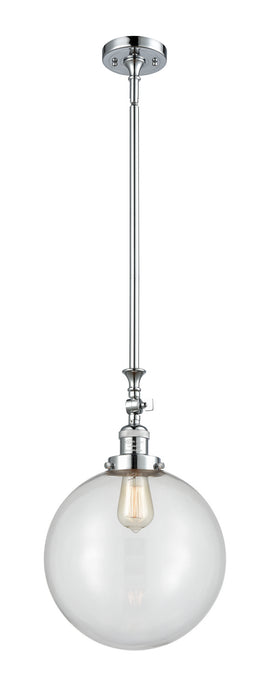 Innovations 206-PC-G202-12 One Light Mini Pendant, Polished Chrome