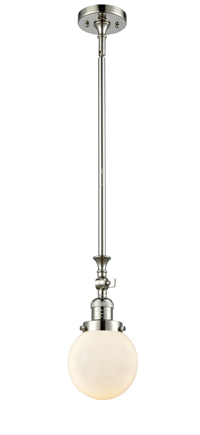 Innovations 206-PN-G201-6-LED LED Mini Pendant, Polished Nickel