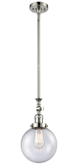 Innovations 206-PN-G204-8-LED LED Mini Pendant, Polished Nickel