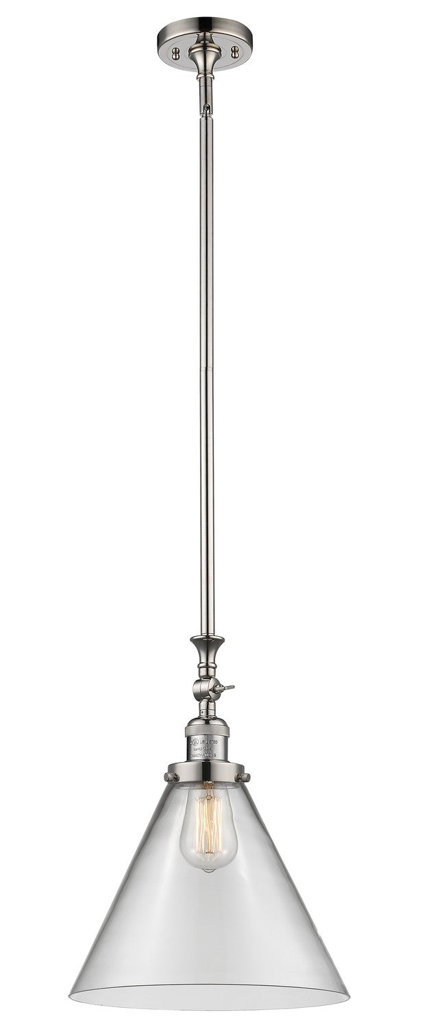 Innovations 206-PN-G42-L One Light Mini Pendant, Polished Nickel
