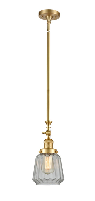 Innovations 206-SG-G142 One Light Mini Pendant, Satin Gold