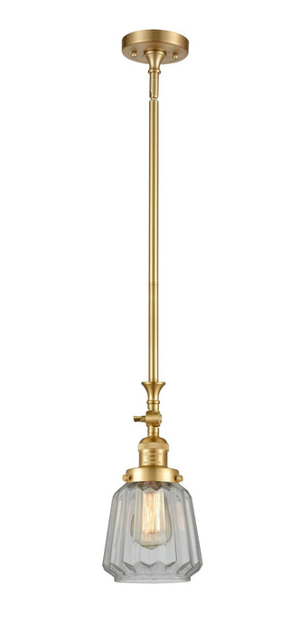 Innovations 206-SG-G142-LED LED Mini Pendant, Satin Gold