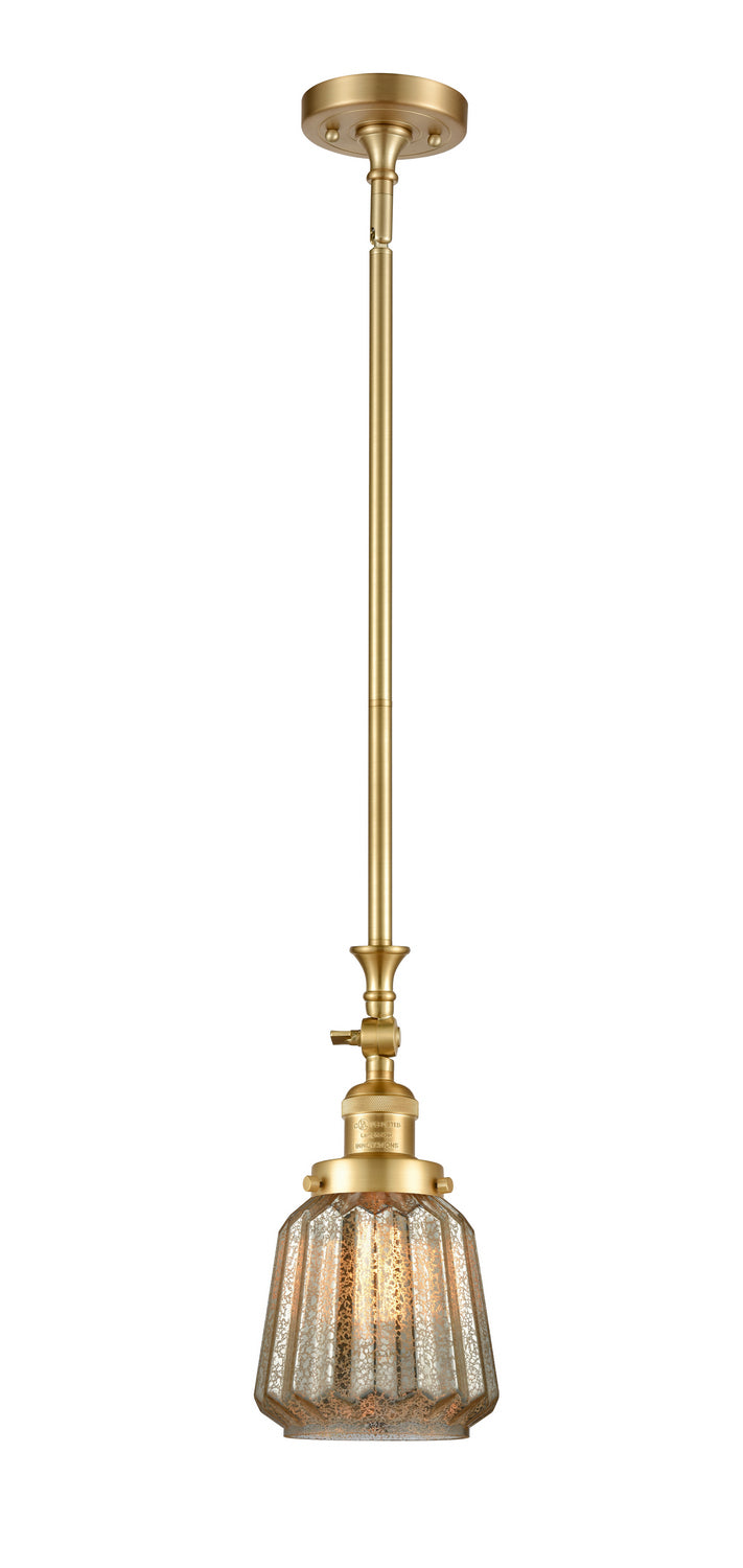 Innovations 206-SG-G146 One Light Mini Pendant, Satin Gold