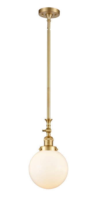 Innovations 206-SG-G201-8 One Light Mini Pendant, Satin Gold