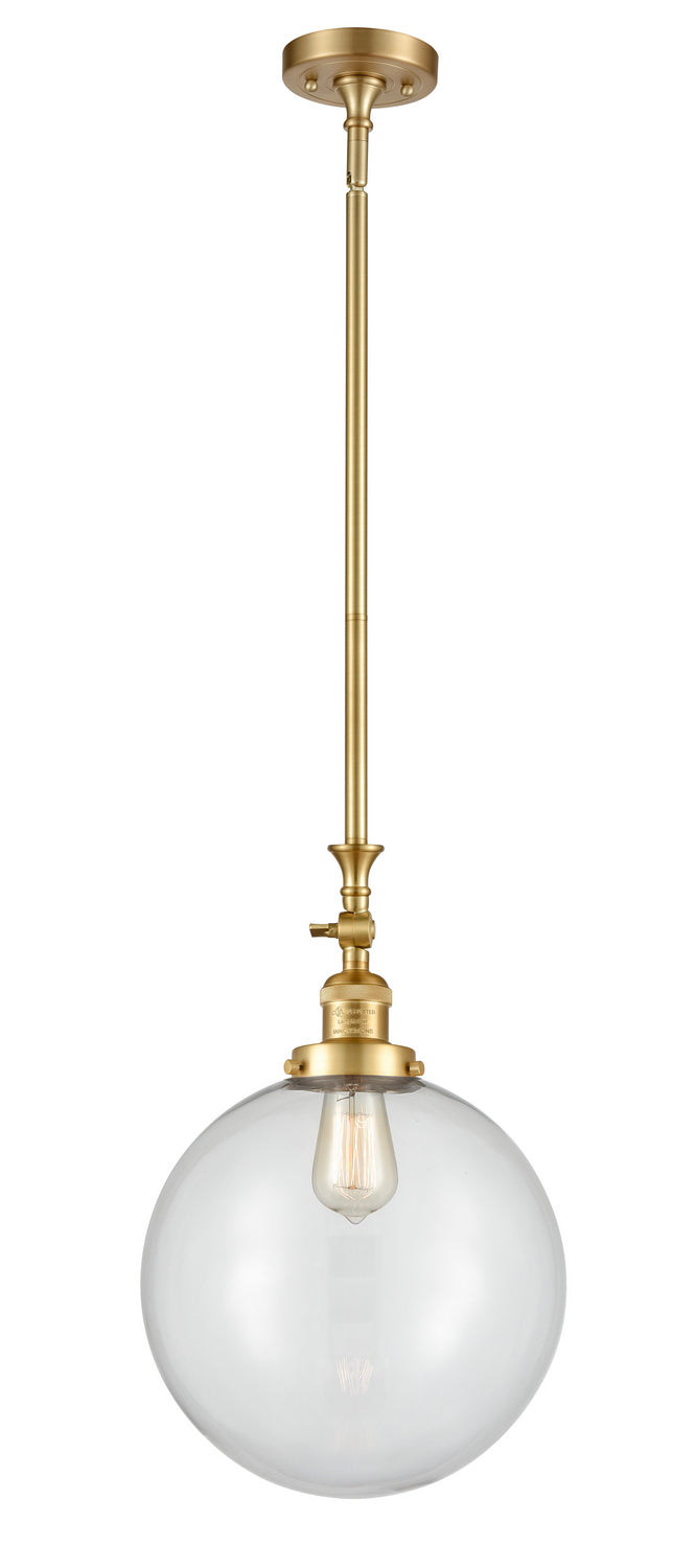 Innovations 206-SG-G202-12 One Light Mini Pendant, Satin Gold