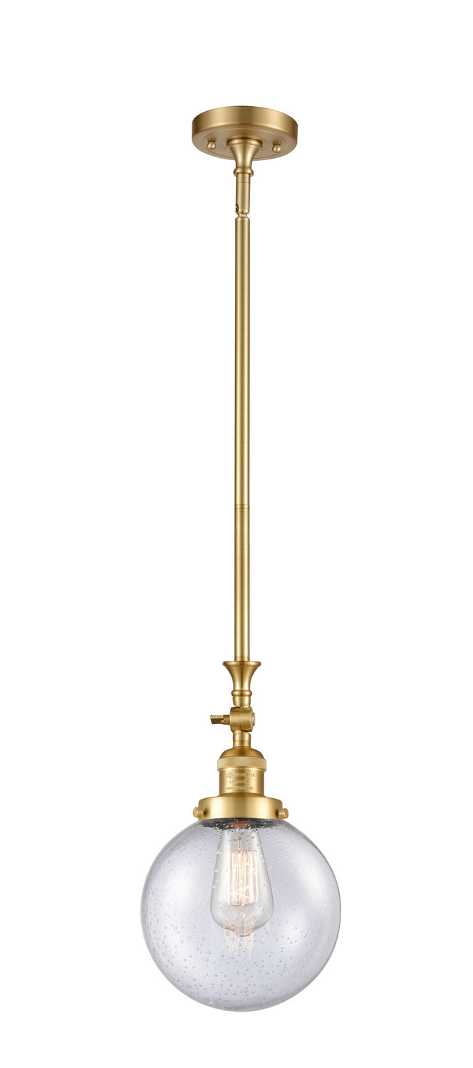 Innovations 206-SG-G204-8 One Light Mini Pendant, Satin Gold