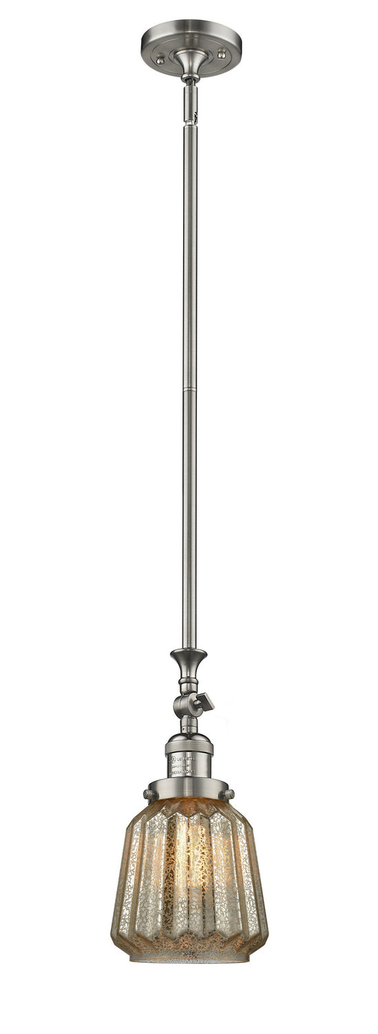 Innovations 206-SN-G146-LED LED Mini Pendant, Brushed Satin Nickel