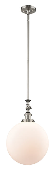 Innovations 206-SN-G201-12 One Light Mini Pendant, Brushed Satin Nickel