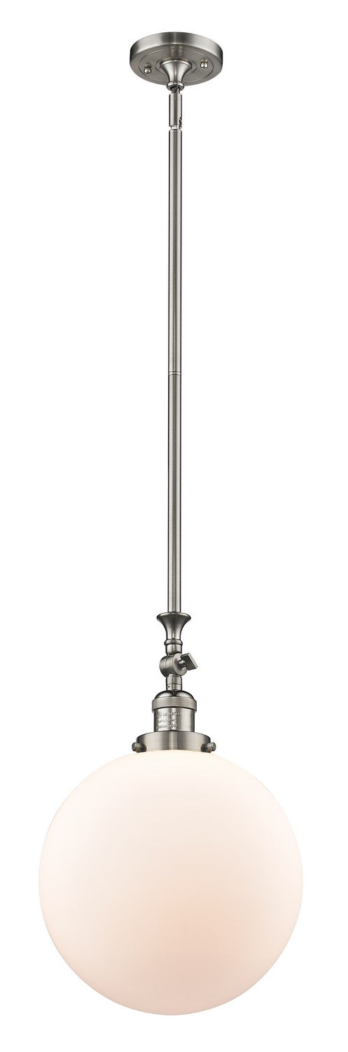 Innovations 206-SN-G201-12-LED LED Mini Pendant, Brushed Satin Nickel