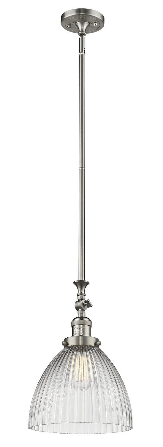 Innovations 206-SN-G222 One Light Mini Pendant, Brushed Satin Nickel