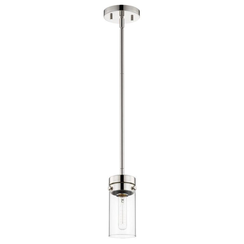Nuvo Lighting 60-7629 One Light Mini Pendant, Polished Nickel