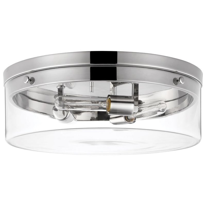 Nuvo Lighting 60-7638 Three Light Flush Mount, Polished Nickel