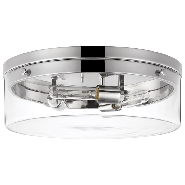 Nuvo Lighting 60-7638 Three Light Flush Mount, Polished Nickel