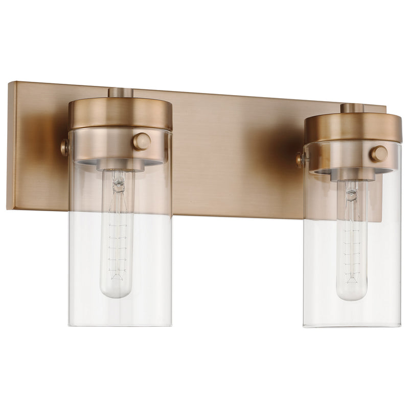 Nuvo Lighting 60-7532 Two Light Vanity, Burnished Brass