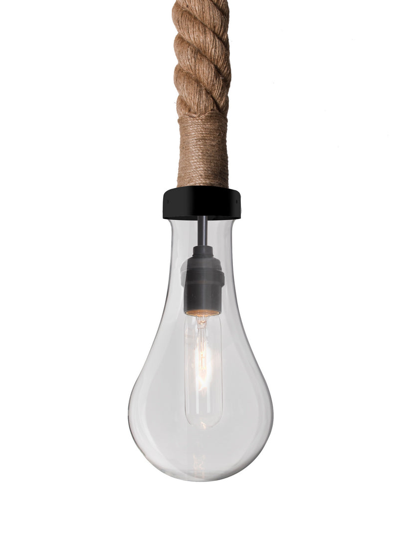 Besa 1JT-DASHCL-BK One Light Pendant, Black