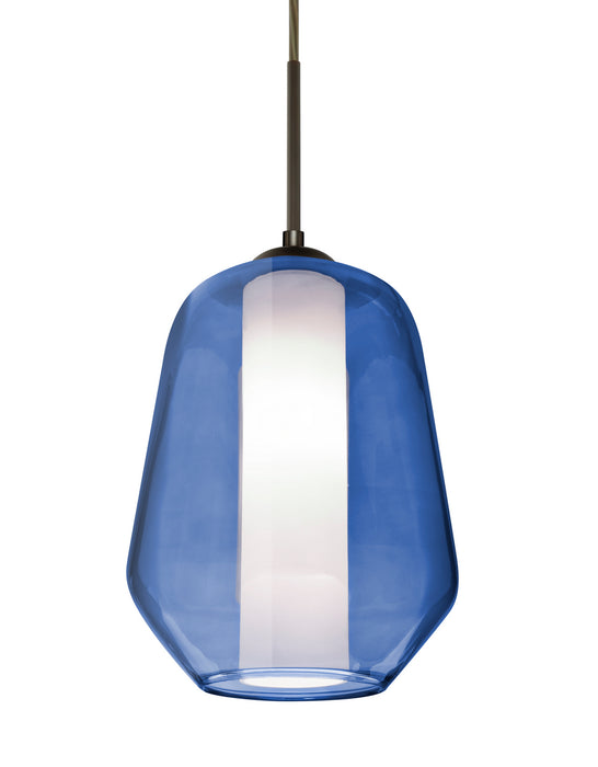 Besa 1JT-LINKBL-BR One Light Pendant, Bronze