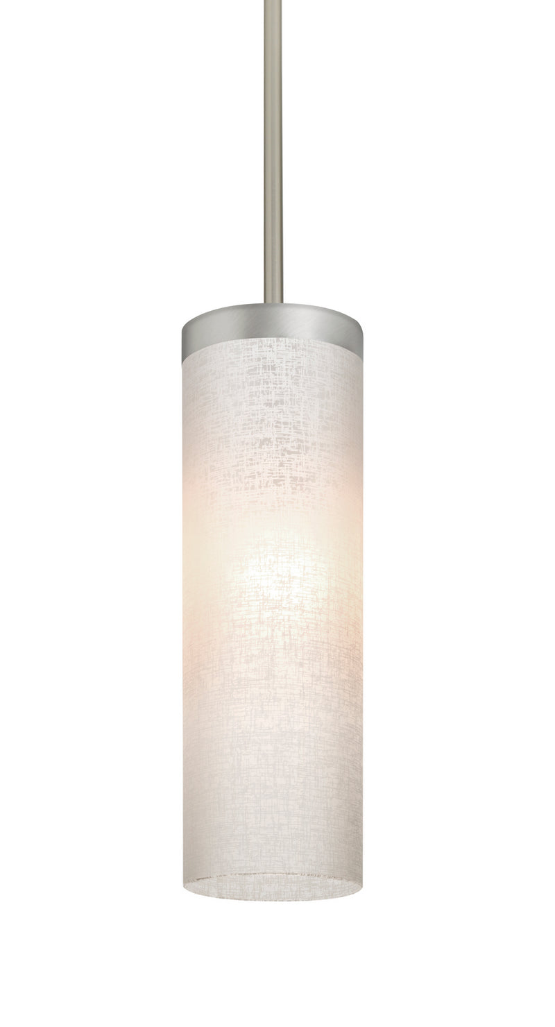 Besa 1TT-FRIZLN-SN One Light Pendant, Satin Nickel