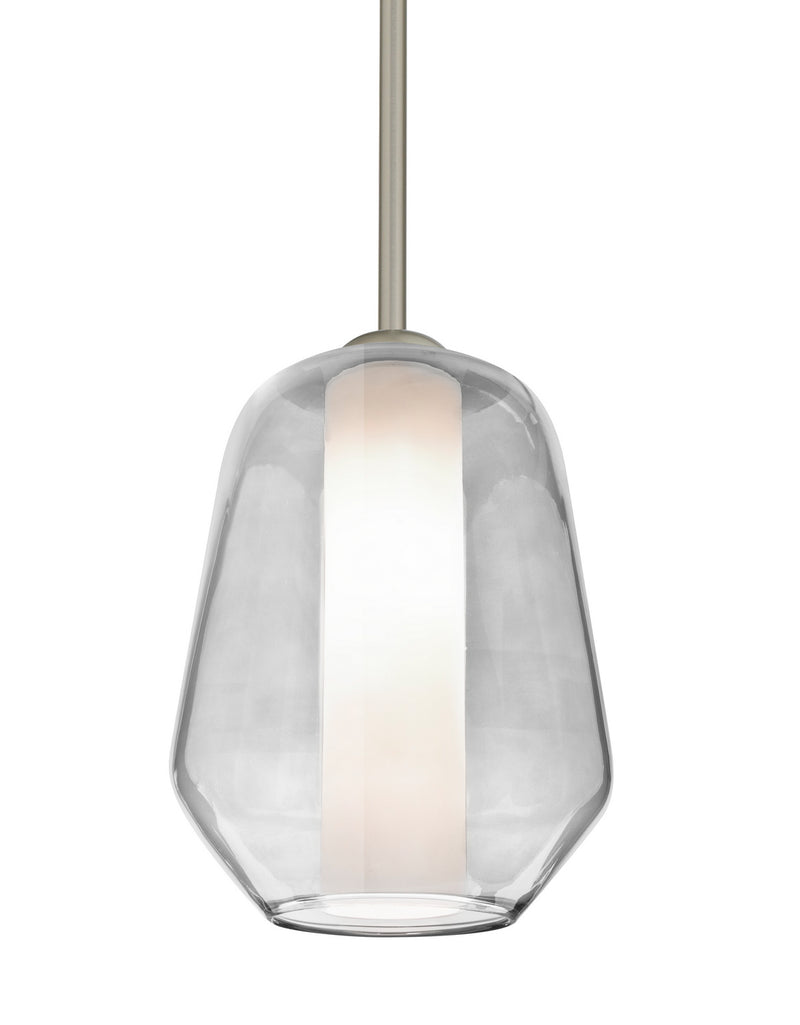 Besa 1TT-LINKCL-LED-SN LED Pendant, Satin Nickel